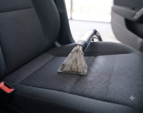 Higienização de banco de carro